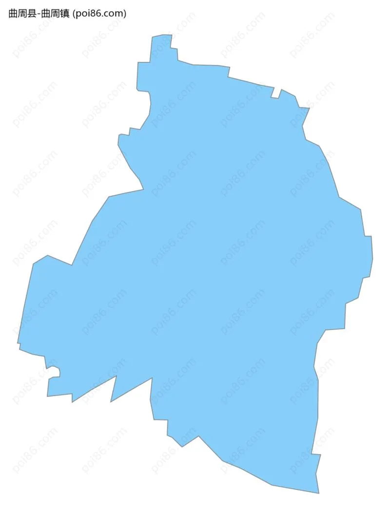 曲周镇边界地图