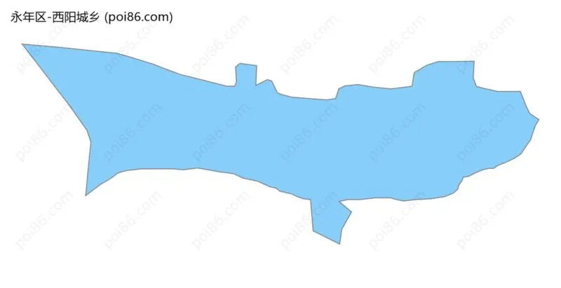 西阳城乡边界地图