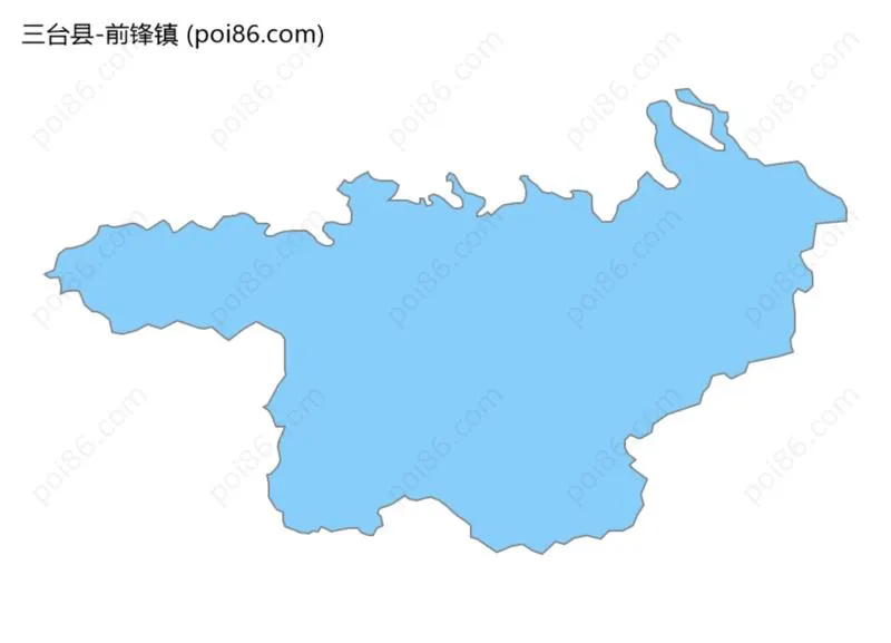 前锋镇边界地图