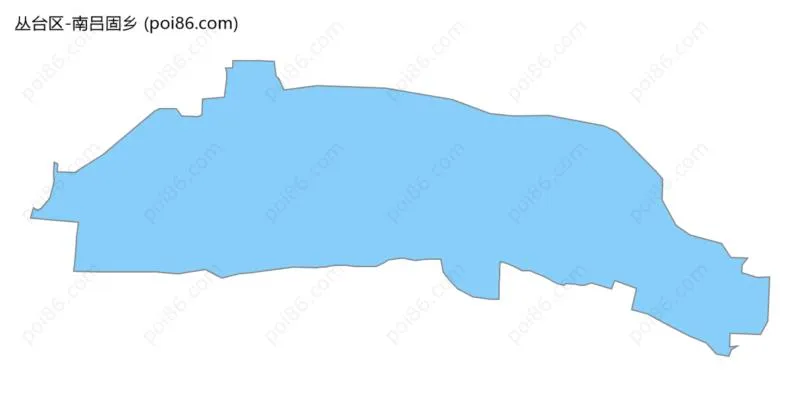 南吕固乡边界地图