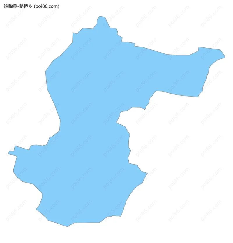 路桥乡边界地图