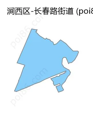 长春路街道边界地图