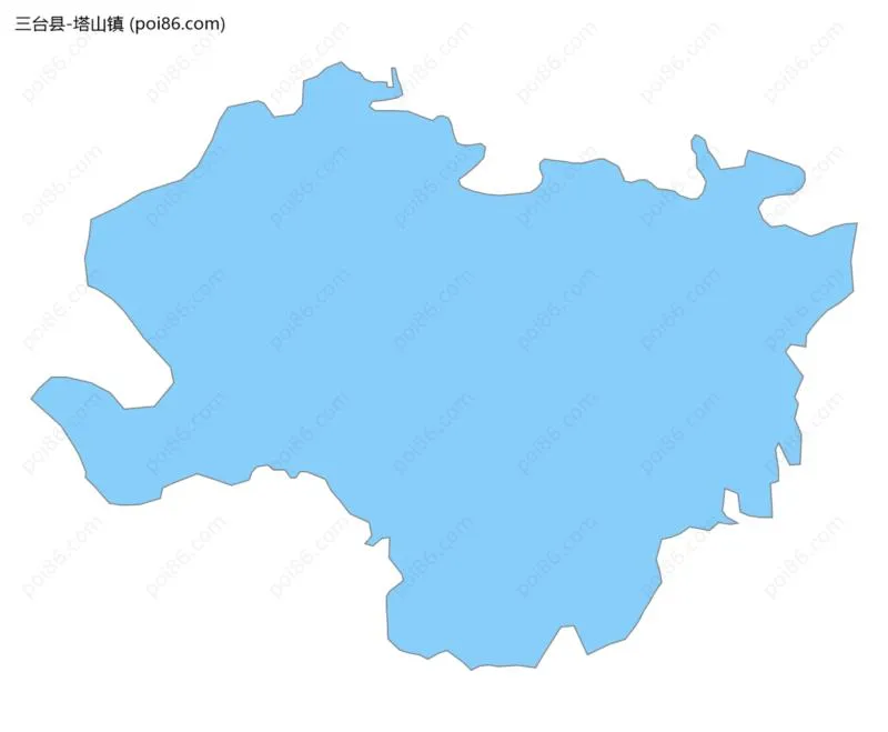 塔山镇边界地图