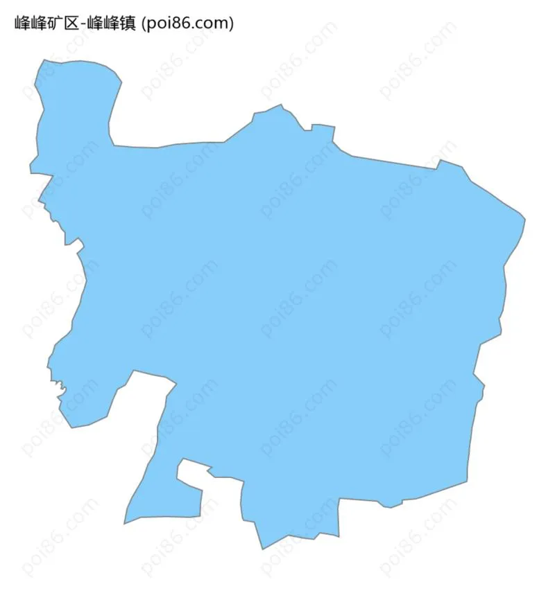 峰峰镇边界地图