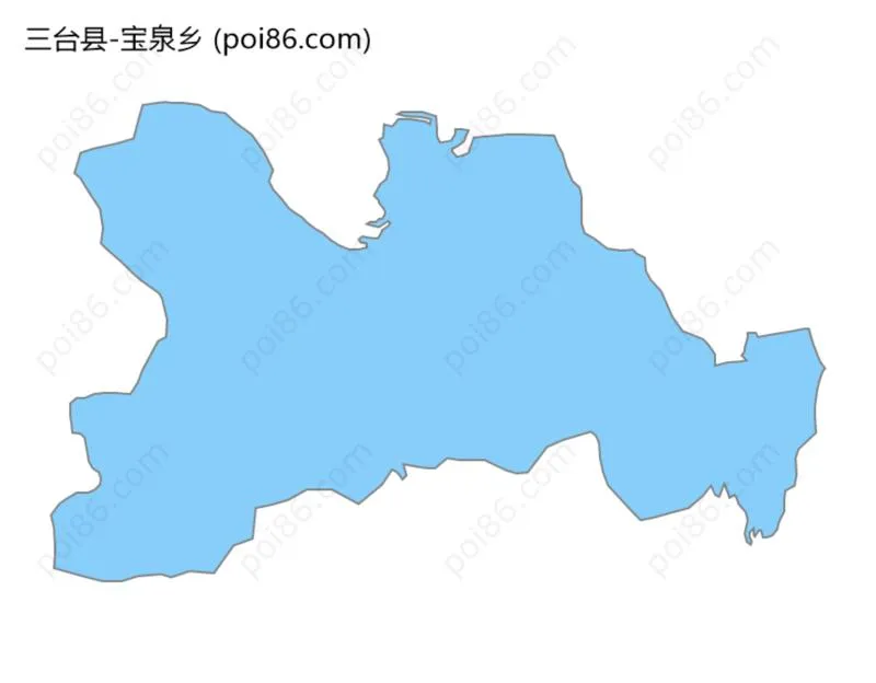 宝泉乡边界地图