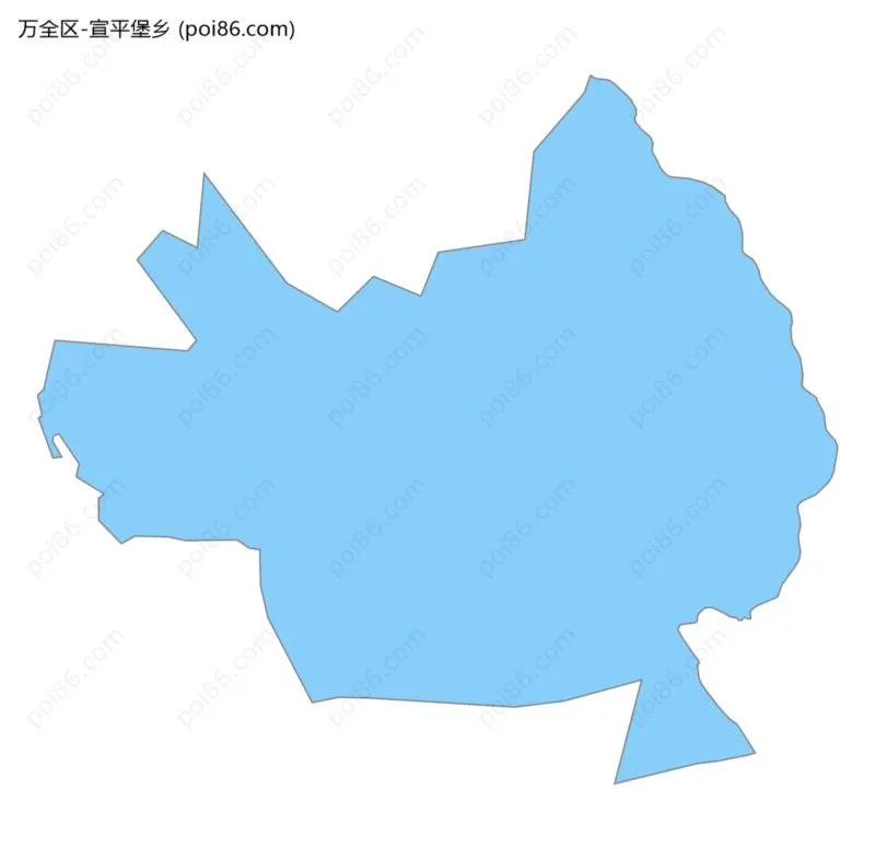 宣平堡乡边界地图