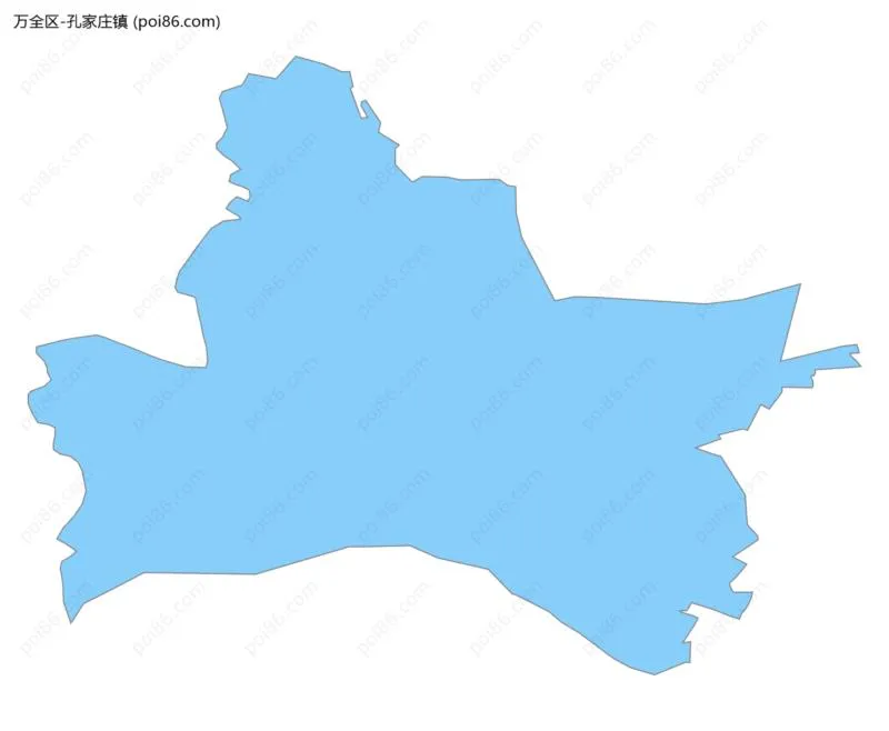 孔家庄镇边界地图