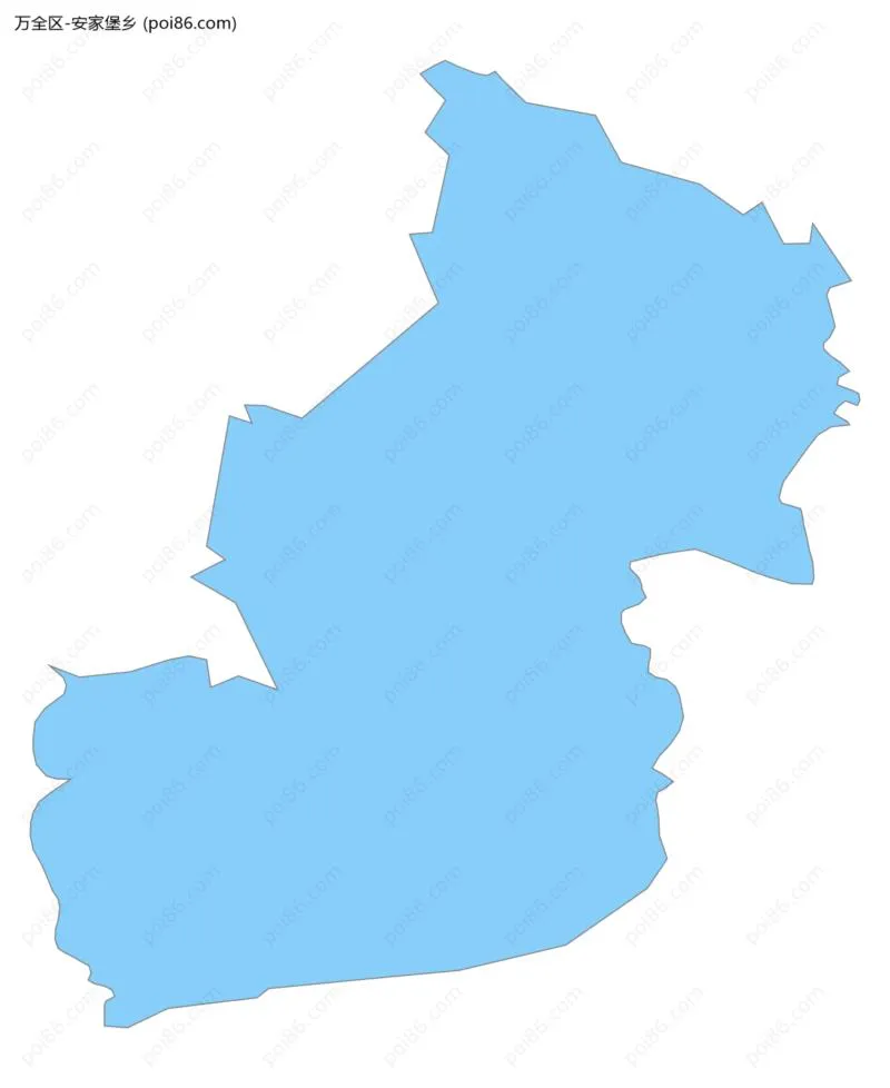 安家堡乡边界地图