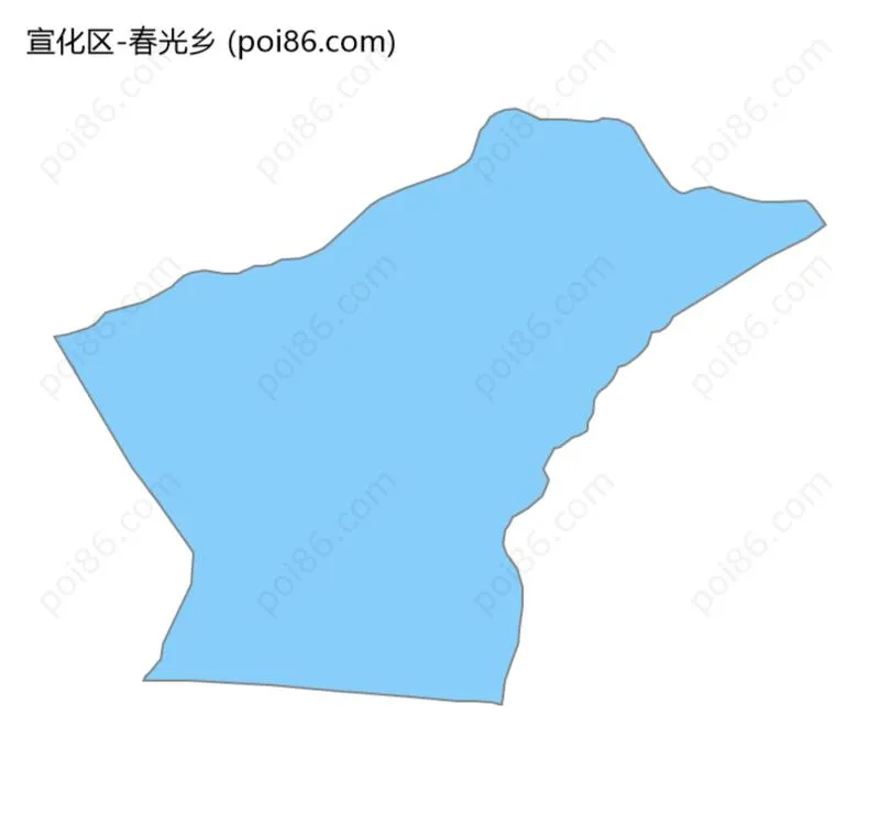 春光乡边界地图