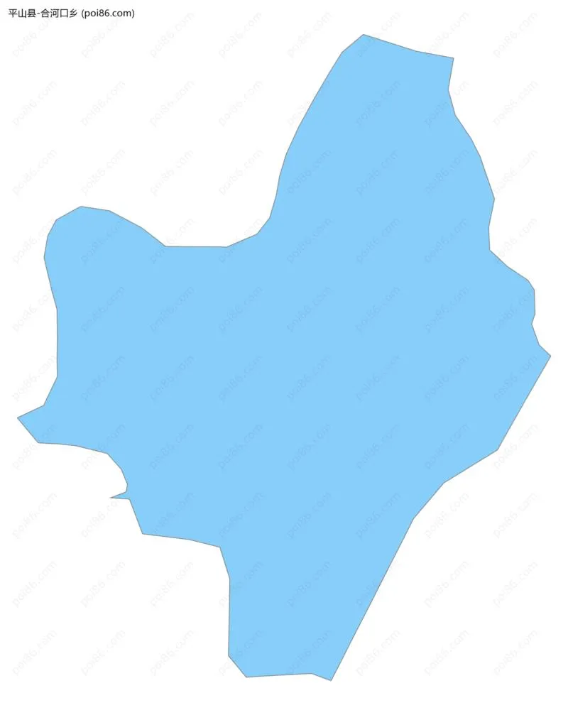 合河口乡边界地图