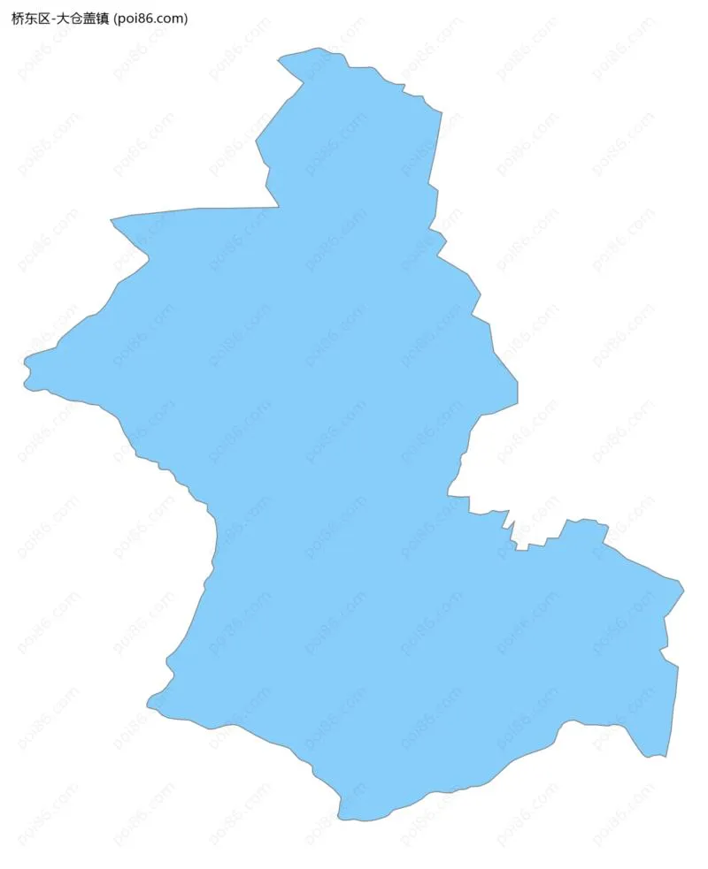 大仓盖镇边界地图