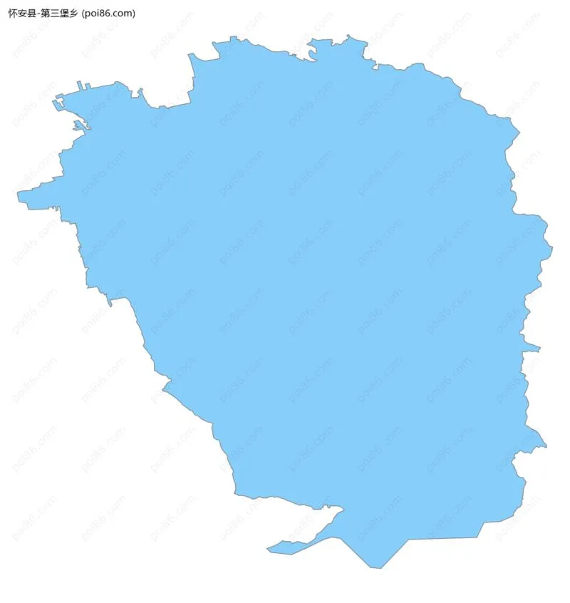 第三堡乡边界地图