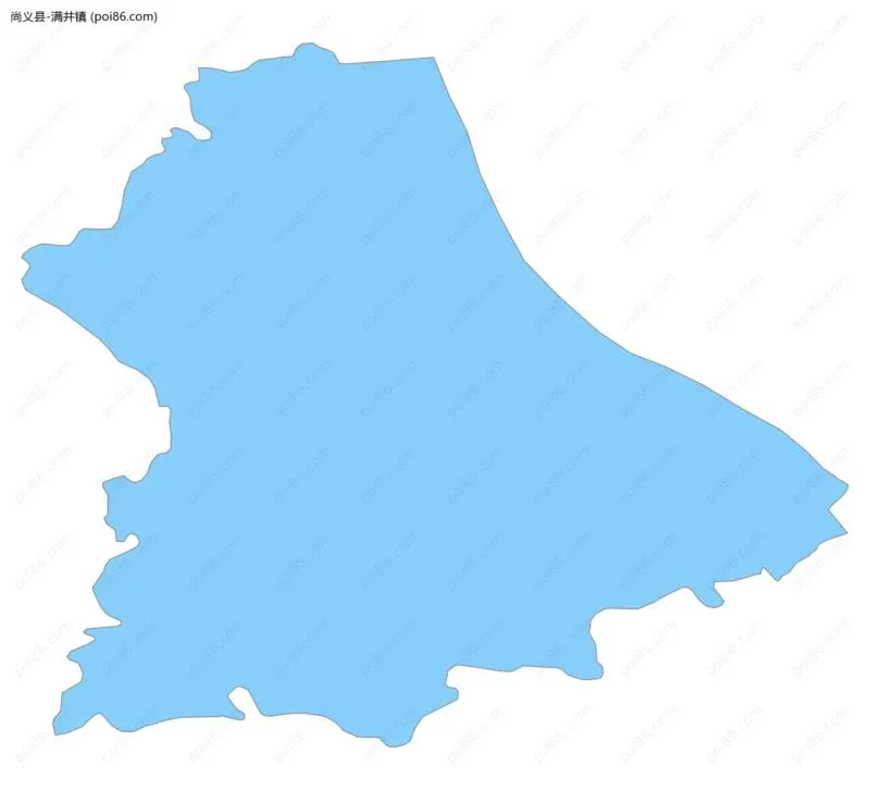 满井镇边界地图