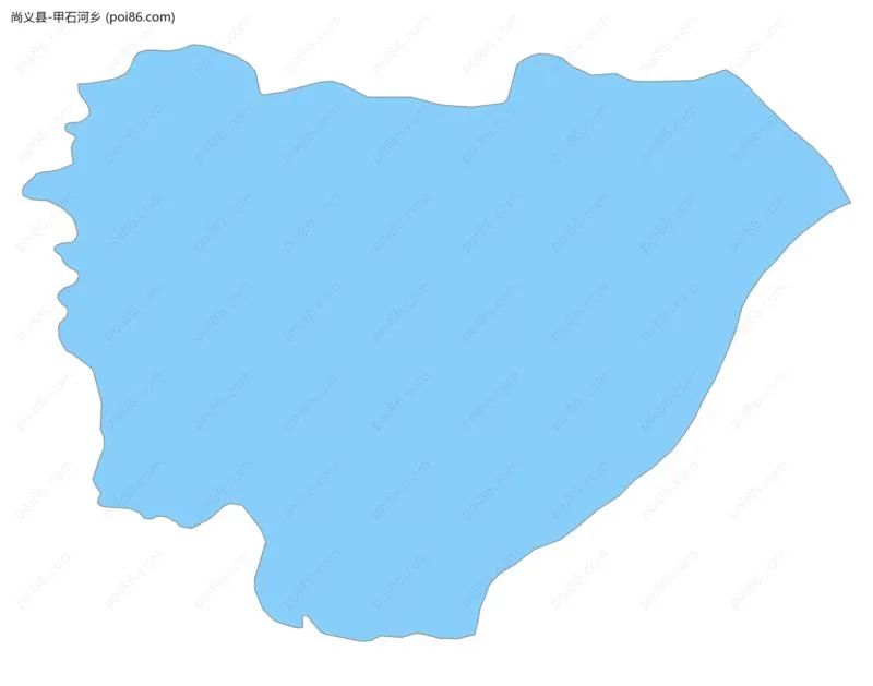 甲石河乡边界地图