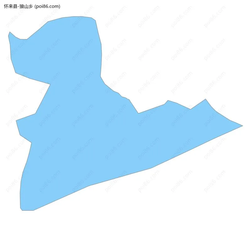 狼山乡边界地图