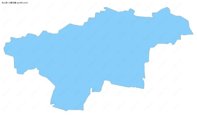 大青沟镇边界地图