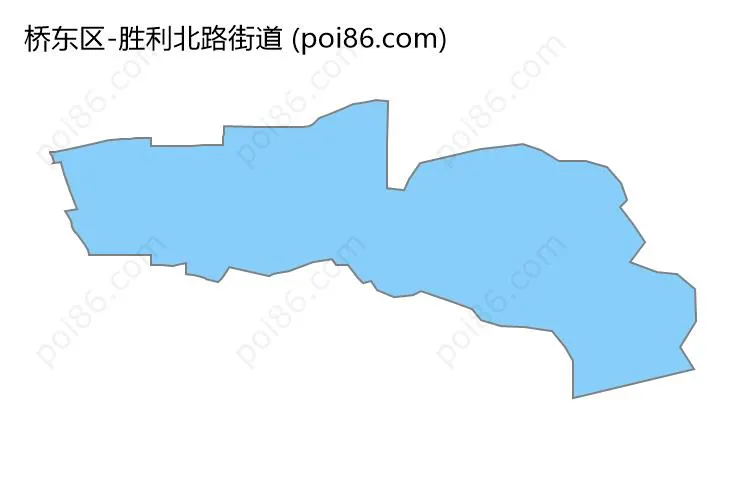 胜利北路街道边界地图