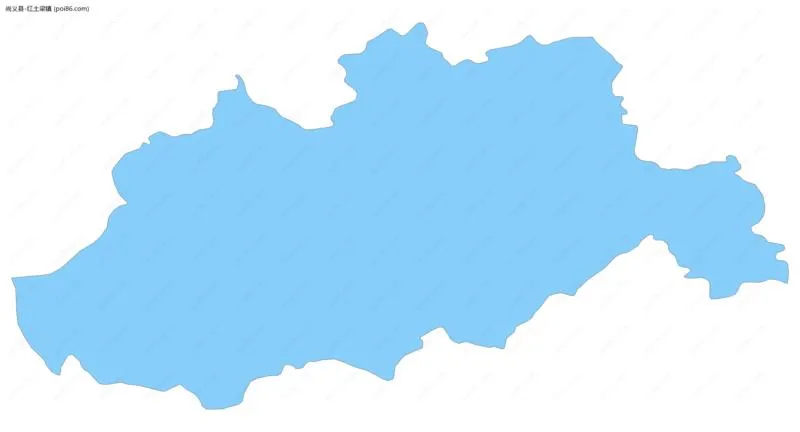 红土梁镇边界地图