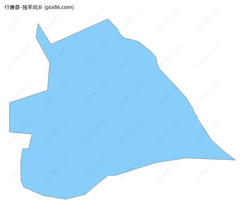 独羊岗乡边界地图
