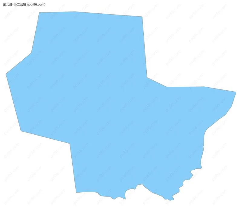 小二台镇边界地图