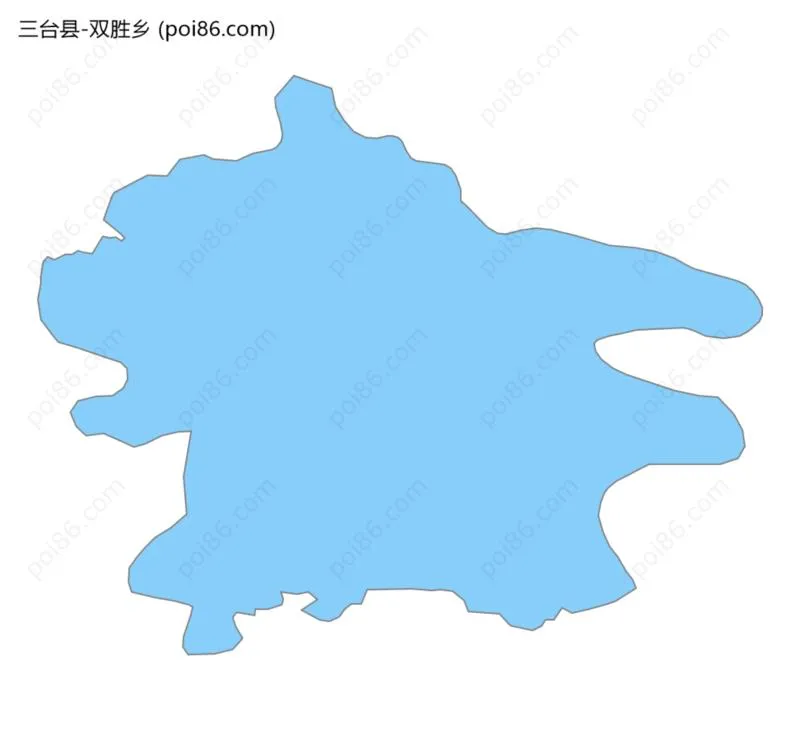 双胜乡边界地图