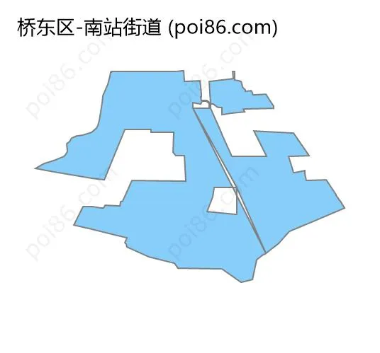 南站街道边界地图