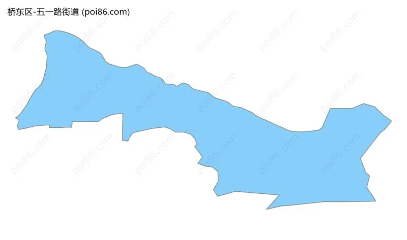 五一路街道边界地图