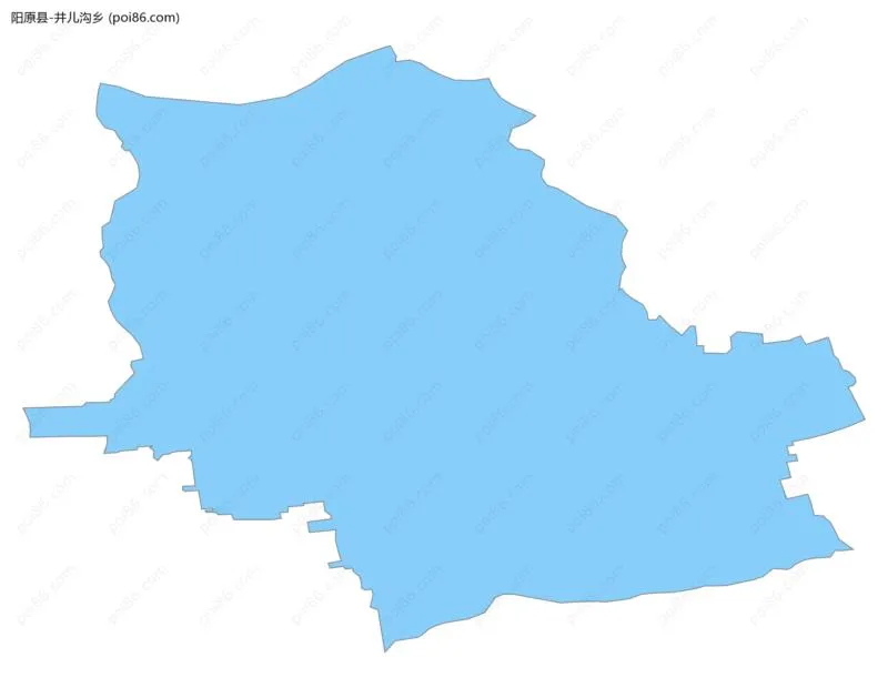 井儿沟乡边界地图