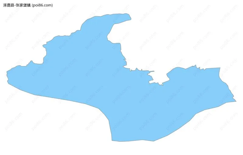 张家堡镇边界地图