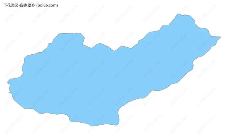 段家堡乡边界地图