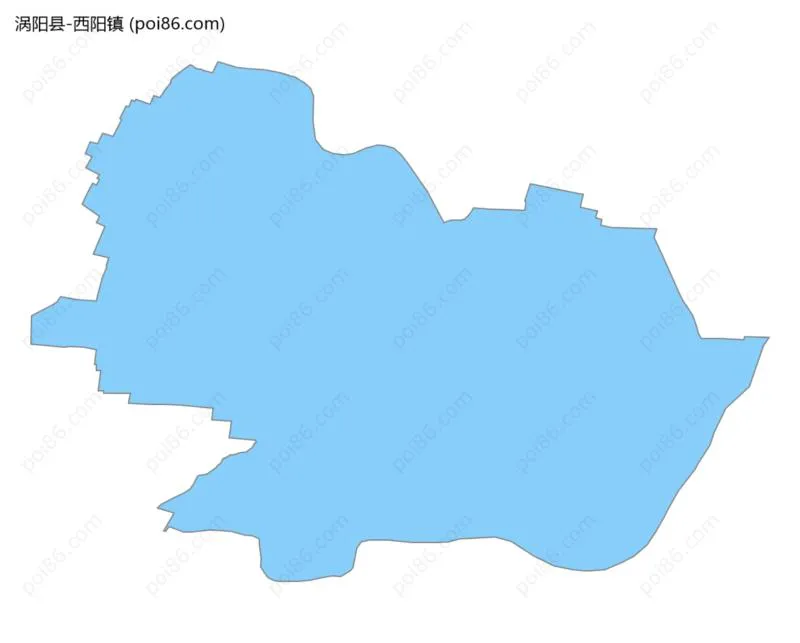 西阳镇边界地图