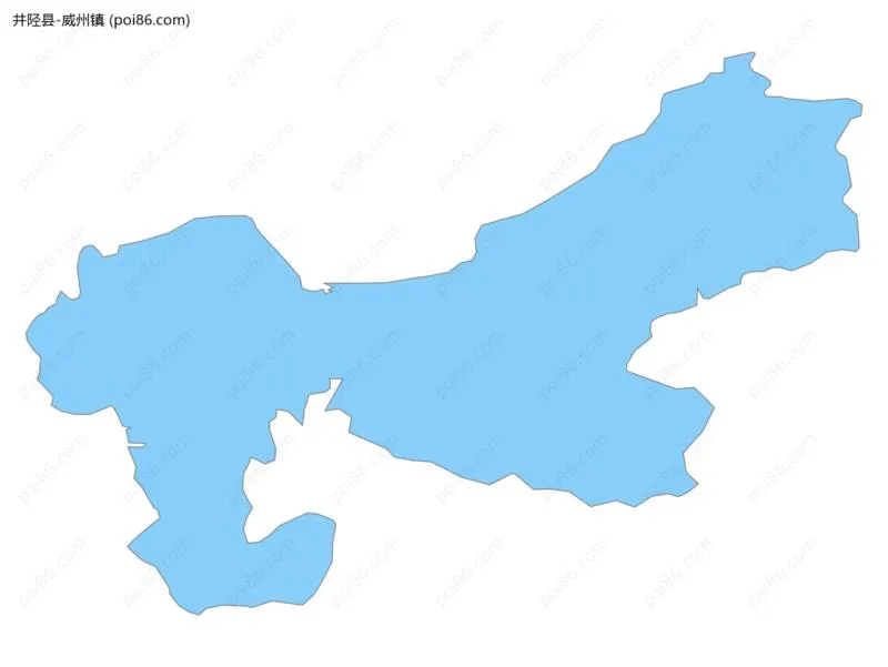 威州镇边界地图