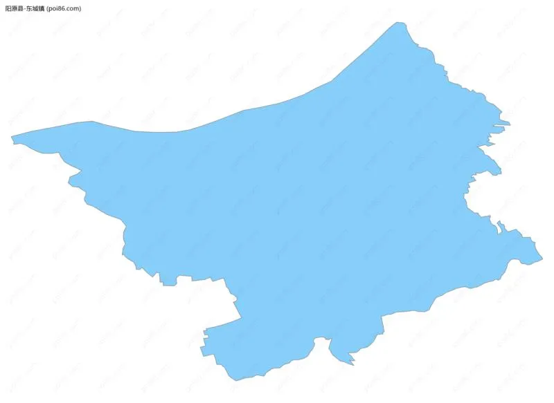 东城镇边界地图