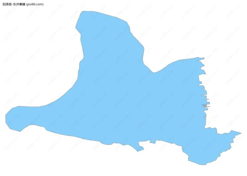 东井集镇边界地图