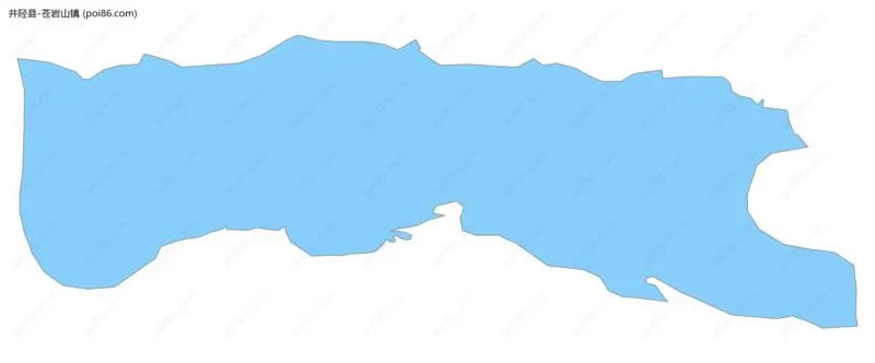 苍岩山镇边界地图