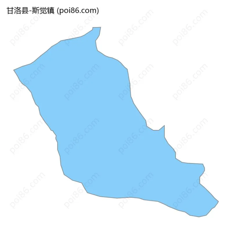 斯觉镇边界地图