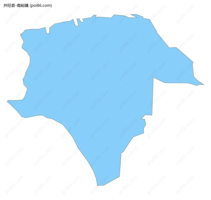 南峪镇边界地图