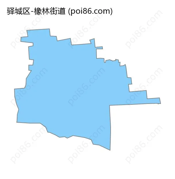 橡林街道边界地图