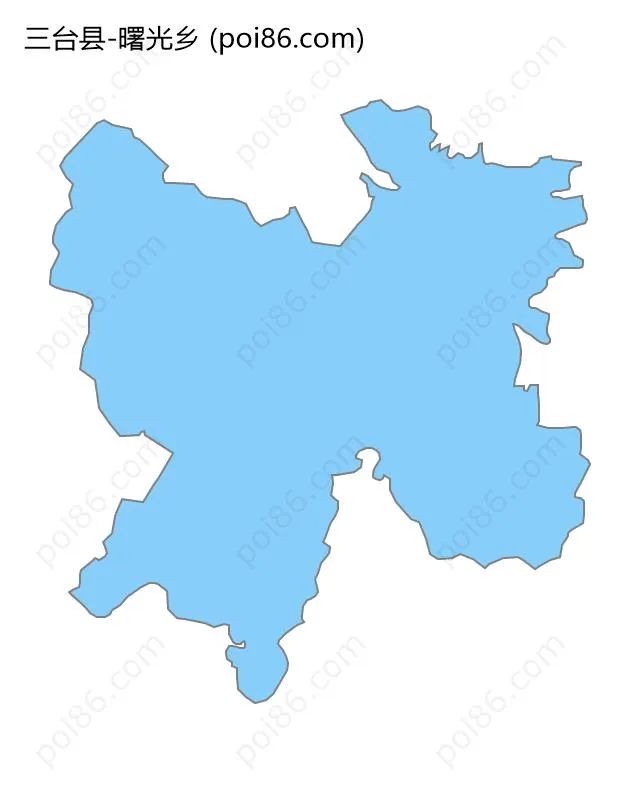 曙光乡边界地图