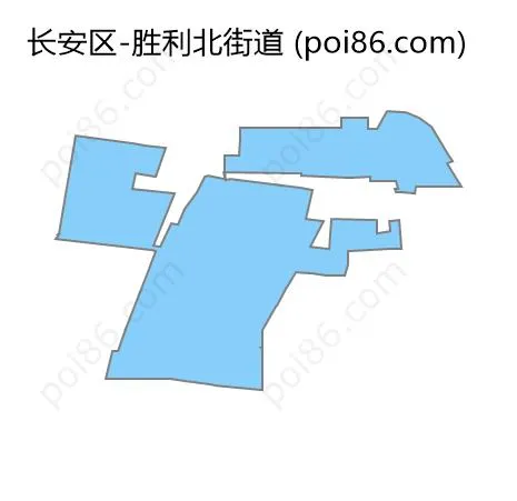 胜利北街道边界地图