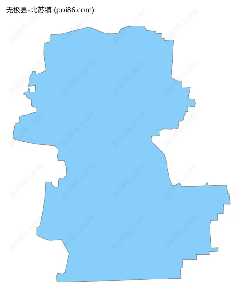 北苏镇边界地图