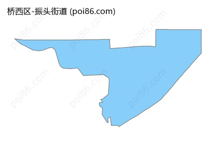 振头街道边界地图