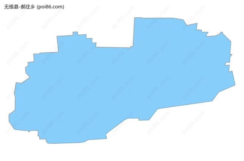 郝庄乡边界地图