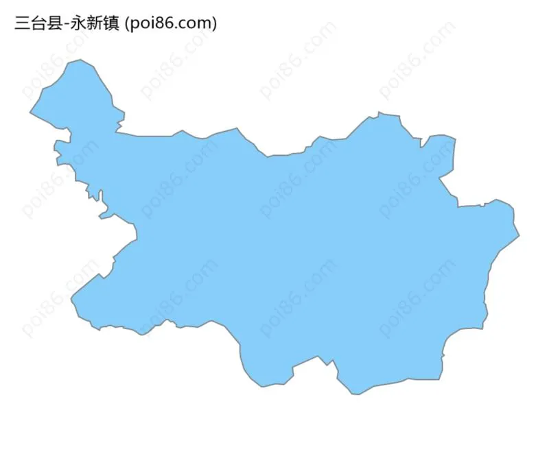 永新镇边界地图