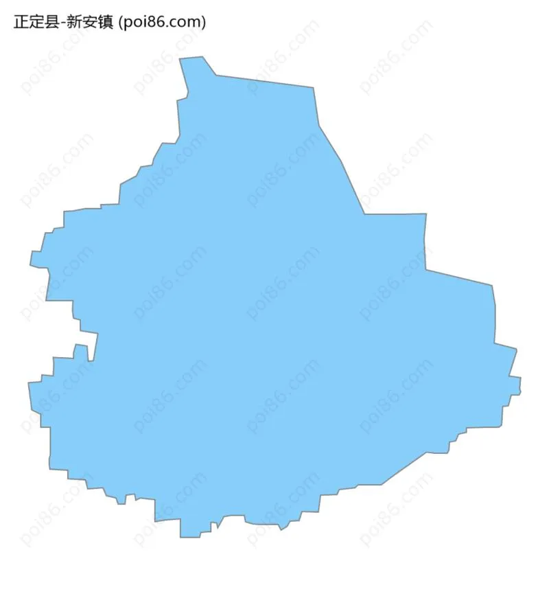 新安镇边界地图