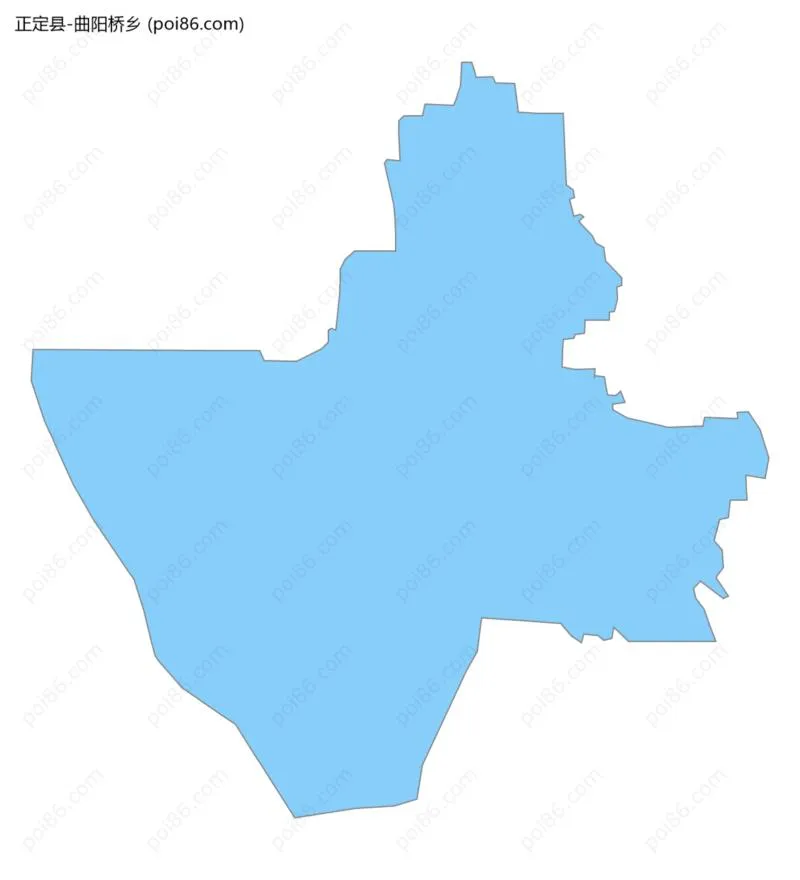 曲阳桥乡边界地图