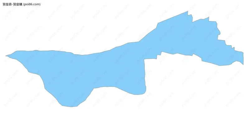 赞皇镇边界地图