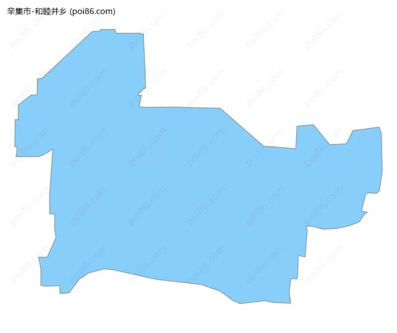 和睦井乡边界地图