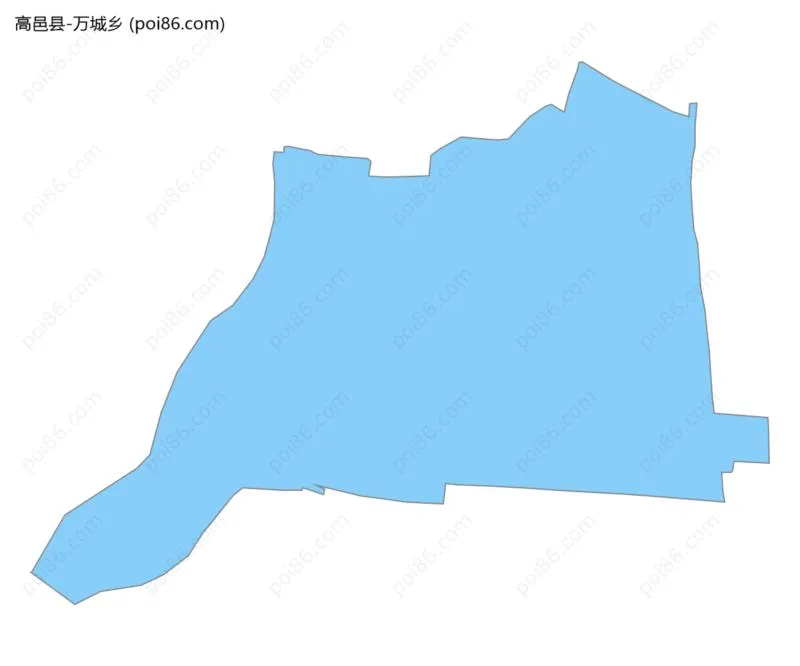 万城乡边界地图