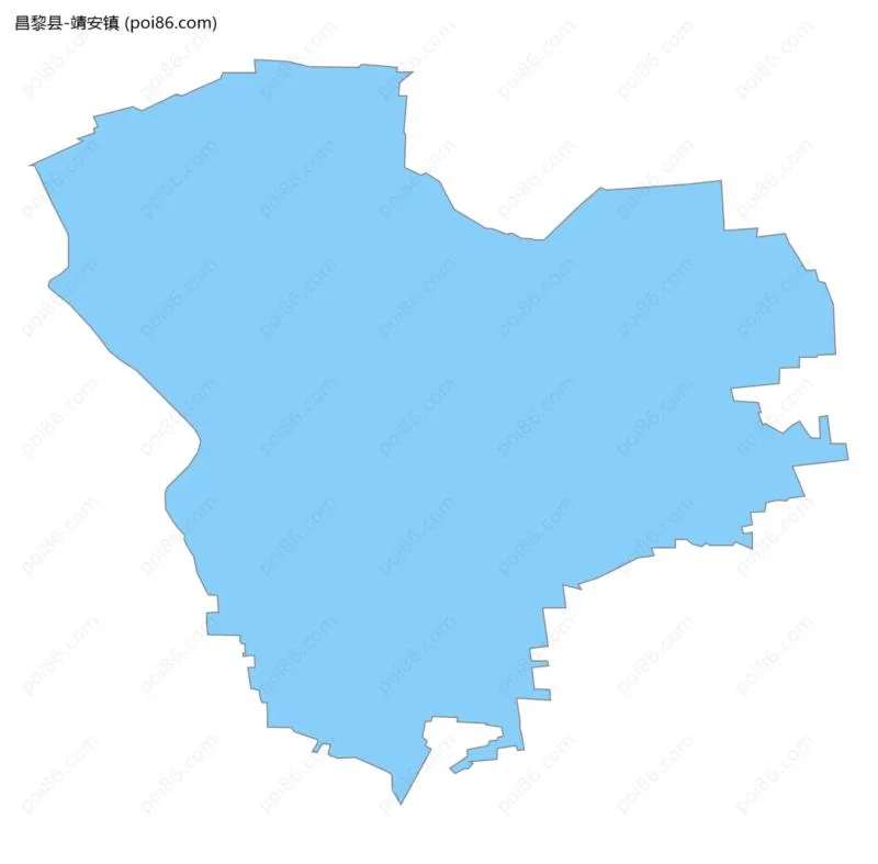 靖安镇边界地图